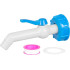 Strend Pro valve, garden, 3/4"- 45°, 193 mm, with reducer for IBC tank, PVC