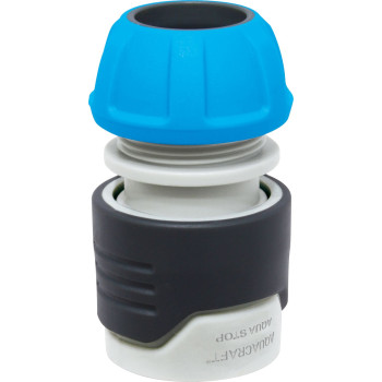 Hose connector STOP 1/2", 13 mm AQUACRAFT, rubber cover, soft touch Hose connector STOP 1/2", 13 mm AQUACRAFT, rubber cover, soft touch