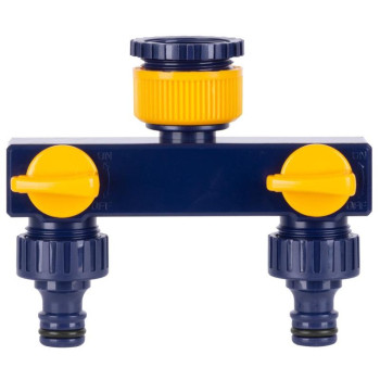 Splitter Strend Pro Garden TS3017, 2-way coupling, garden, with valves Splitter Strend Pro Garden TS3017, 2-way coupling, garden, with valves