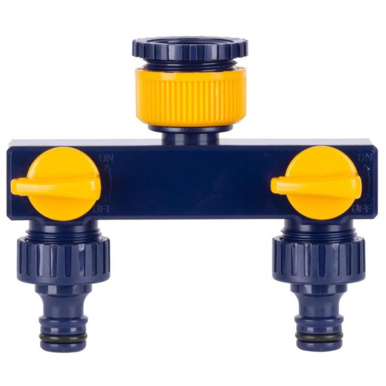 Splitter Strend Pro Garden TS3017, 2-way coupling, garden, with valves Splitter Strend Pro Garden TS3017, 2-way coupling, garden, with valves