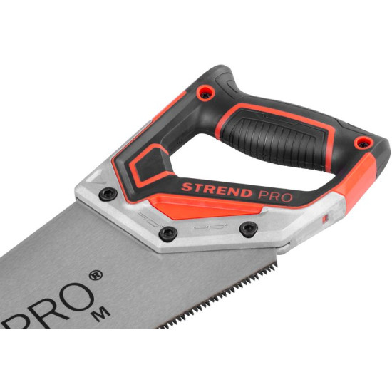 Strend Pro Premium saag, 380 mm, töötlemata lõikamiseks, puidu jaoks, TPR+ALU käepide Strend Pro Premium saag, 380 mm, töötlemata lõikamiseks, puidu jaoks, TPR+ALU käepide