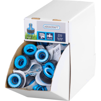 Adaptor SoftTouch 3/4"-1/2", AQUACRAFT® 552185, Display box 70 pcs, for hose