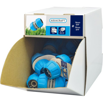 Connector SoftTouch 5/8"-3/4", AQUACRAFT® 552095, Display box 35 pcs Connector SoftTouch 5/8"-3/4", AQUACRAFT® 552095, Display box 35 pcs