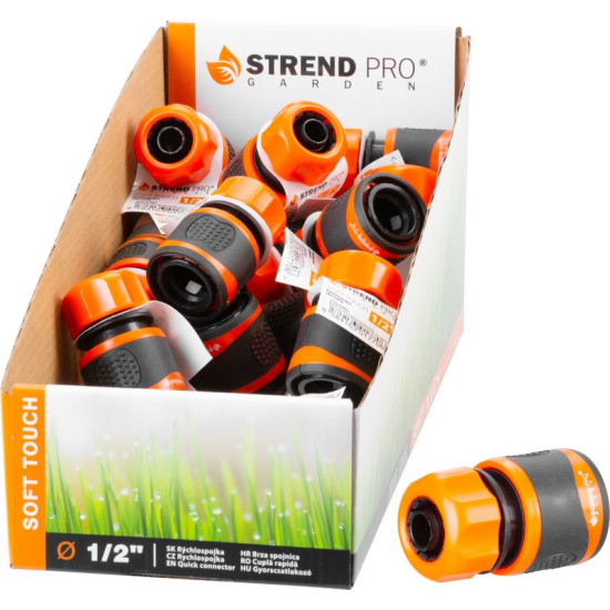 Hose connector Strend Pro C3005RDX, 1/2 ", hose, quick connector, DisplayBox, soft touch