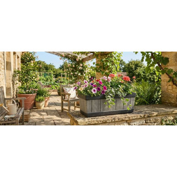 Flower pot GDA Woodeff 816, natural, 46x17x14 cm