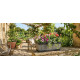 Flower pot GDA Woodeff 816, natural, 46x17x14 cm Flower pot GDA Woodeff 816, natural, 46x17x14 cm