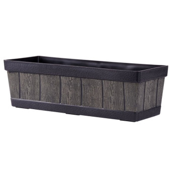 Flower pot GDA Woodeff 816, natural, 46x17x14 cm