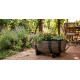 Flower pot GDA Woodeff 817, natural, 41x29x19 cm, barrel Flower pot GDA Woodeff 817, natural, 41x29x19 cm, barrel