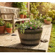 Flower pot GDA Woodeff 832, natural, 39x28 cm, box Flower pot GDA Woodeff 832, natural, 39x28 cm, box
