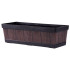 Горшок для цветов  Strend Pro Woodeff, 15x47x17 см, тик, эффект дерева