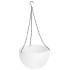Flower pot GDA Modern 835, hanging, chain, 26x16cm, white