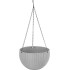 Lillepott GDA Modern 835, ripp, kett, 26x16cm, tumehall
