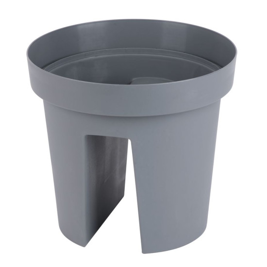 Flower pot GDA Modern Railing 113, railing, 25,5x28cm, gray Flower pot GDA Modern Railing 113, railing, 25,5x28cm, gray