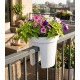 Цветочный горшок GDA Modern Railing 113, 25,5x28см, белый Цветочный горшок GDA Modern Railing 113, 25,5x28см, белый