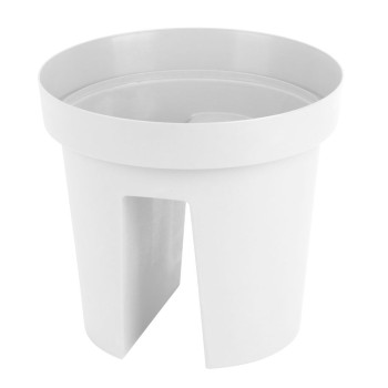 Flower pot GDA Modern Railing 113, railing, 25,5x28cm, white