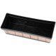 Цветочный горшок Strend Pro, Woodeff, 15x47x17 см, золото, эффект дерева Цветочный горшок Strend Pro, Woodeff, 15x47x17 см, золото, эффект дерева