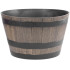 Flower pot Strend Pro, Woodeff, 52x30 cm, grey, wood effect, barrel