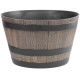 Flower pot Strend Pro, Woodeff, 52x30 cm, grey, wood effect, barrel Flower pot Strend Pro, Woodeff, 52x30 cm, grey, wood effect, barrel
