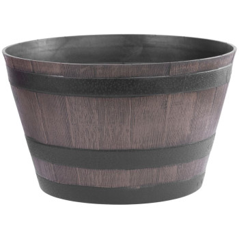 Flower pot Strend Pro, Woodeff, 52x30 cm, brown, wood effect, barrel