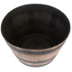 Flower pot Strend Pro, Woodeff, 52x30 cm, gold, wood effect, barrel Flower pot Strend Pro, Woodeff, 52x30 cm, gold, wood effect, barrel
