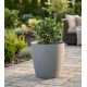 Strend Pro Stone flowerpot, 35x35 cm, gray, stone effect Strend Pro Stone flowerpot, 35x35 cm, gray, stone effect