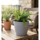 Strend Pro Stone flower pot, 28x26 cm, gray, stone effect Strend Pro Stone flower pot, 28x26 cm, gray, stone effect