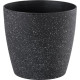 Strend Pro Stone flower pot, 35x35 cm, black, stone effect Strend Pro Stone flower pot, 35x35 cm, black, stone effect