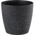 Strend Pro Stone flower pot, 28x26 cm, black, stone effect