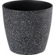 Strend Pro Stone flower pot, 23x20.5 cm, black, stone effect Strend Pro Stone flower pot, 23x20.5 cm, black, stone effect