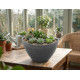 Strend Pro Stone flower pot, 20.5x14.5 cm, stone effect Strend Pro Stone flower pot, 20.5x14.5 cm, stone effect