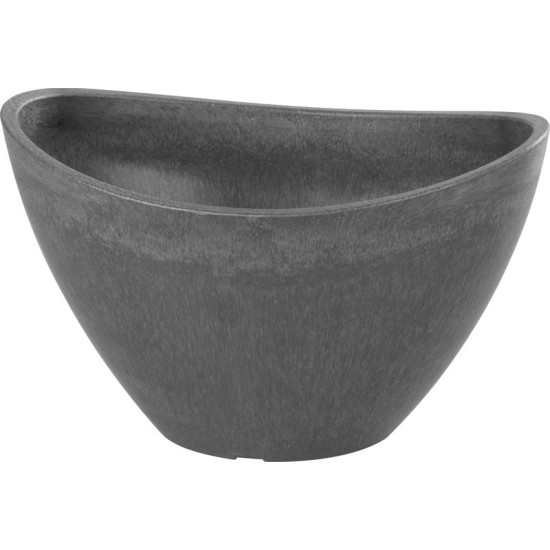 Strend Pro Stone flower pot, 20.5x14.5 cm, stone effect Strend Pro Stone flower pot, 20.5x14.5 cm, stone effect