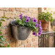 Strend Pro Wave planter, 26x18 cm, silver, metallic effect, hanging Strend Pro Wave planter, 26x18 cm, silver, metallic effect, hanging