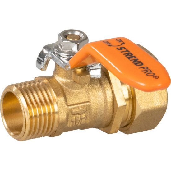Regulating connector Strend Pro Garden, brass valve, G1/2"