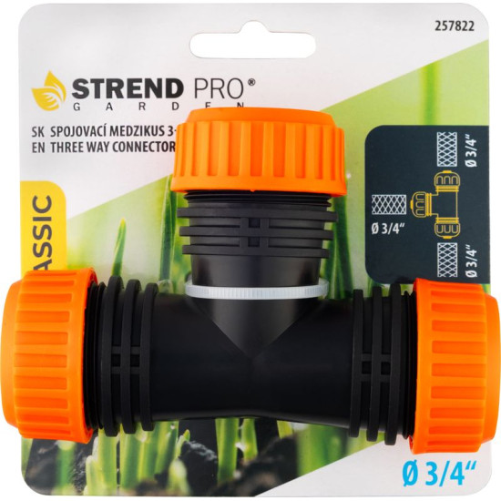 Connector Strend Pro, with three outlets, 3/4"