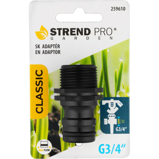 Adapter Strend Pro Garden, G3/4", MAX FLOW