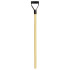 Wooden hanle "Y", spade, with plastic grip