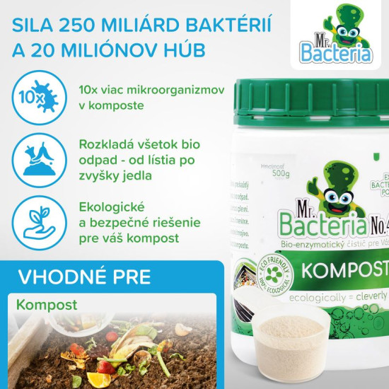 Активатор Mr.Bacteria No4, для компоста, 500 г Активатор Mr.Bacteria No4, для компоста, 500 г