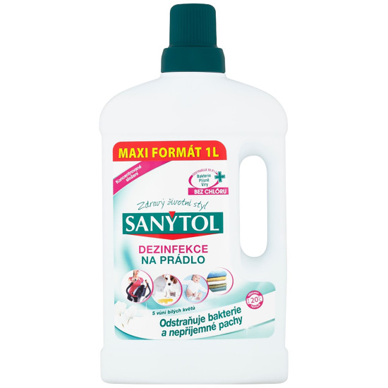 Disinfection Sanytol, for laundry, scent of white flowers, 1000 ml Disinfection Sanytol, for laundry, scent of white flowers, 1000 ml