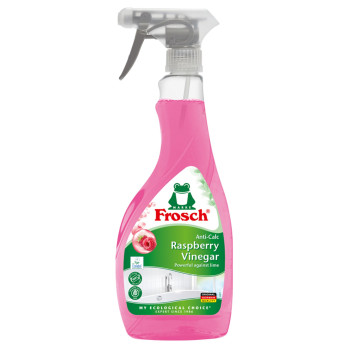 Frosch cleaner, for limescale, with raspberry vinegar, 500 ml Frosch cleaner, for limescale, with raspberry vinegar, 500 ml
