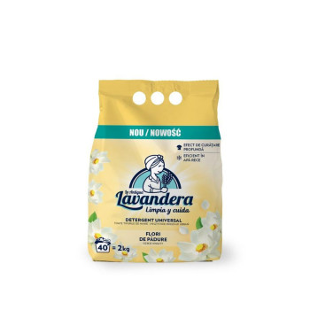 Lavandera washing powder, wild flowers, 2000 g/40 washing loads, for washing Lavandera washing powder, wild flowers, 2000 g/40 washing loads, for washing