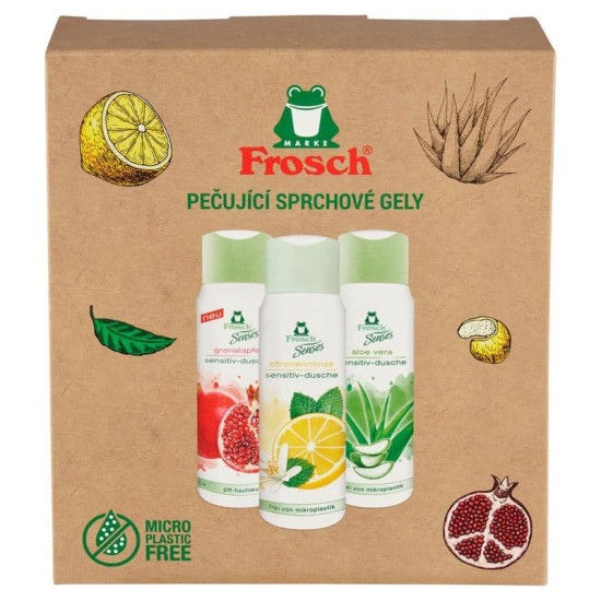Frosch gift set, 3x shower gels, 3x 300 ml Frosch gift set, 3x shower gels, 3x 300 ml
