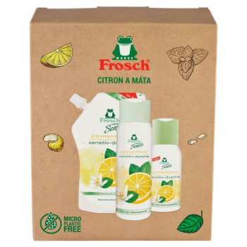 Gift set Frosch, lemon and mint, 50 ml + 300 ml + 500 ml