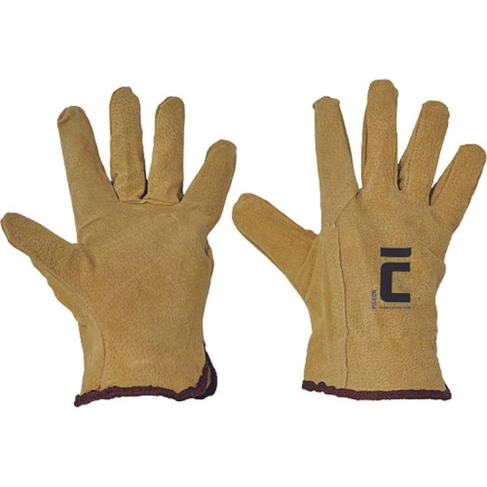 Gloves PIGEON 10, leather, men's Gloves PIGEON 10, leather, men's