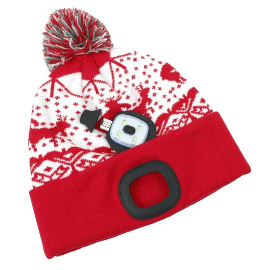 Beanie Cap Strend Pro Xmas red L, 4x SMD LED, 60 lm Beanie Cap Strend Pro Xmas red L, 4x SMD LED, 60 lm