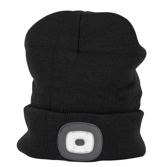 Beanie Strend Pro Albacore black L, 4x SMD LED, USB charging, children's Beanie Strend Pro Albacore black L, 4x SMD LED, USB charging, children's