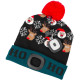 Шапка Beanie Strend Pro X-mas Ho-Ho, зелено-черная L, 4x SMD LED, зарядка через USB Шапка Beanie Strend Pro X-mas Ho-Ho, зелено-черная L, 4x SMD LED, зарядка через USB