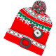 Шапка Beanie Strend Pro X-mas красно-зеленая L, 4x SMD LED, зарядка через USB Шапка Beanie Strend Pro X-mas красно-зеленая L, 4x SMD LED, зарядка через USB