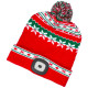 Шапка Beanie Strend Pro X-mas красно-зеленая L, 4x SMD LED, зарядка через USB Шапка Beanie Strend Pro X-mas красно-зеленая L, 4x SMD LED, зарядка через USB