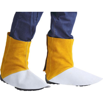 Gaiters Strend Pro Industrial, for welding, sleeves, leather, 15 cm, pair of 2 pcs