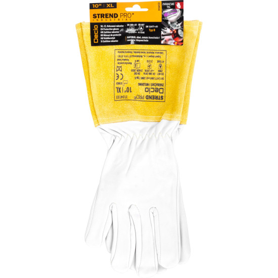 Strend Pro Industrial Decio gloves, full leather, welding, size 10/XL Strend Pro Industrial Decio gloves, full leather, welding, size 10/XL